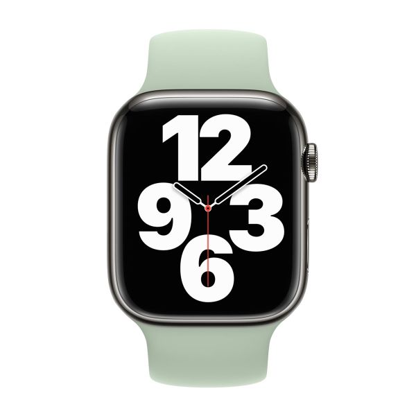 Apple Bracelet Boucle unique en Silicone Apple Watch | 44/45/46/49 mm - Taille 6 - Mineral Green