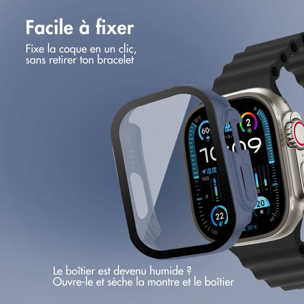 imoshion Coque rigide à couverture complète Apple Watch Ultra / Ultra 2 / Ultra 3 - 49 mm - Bleu foncé