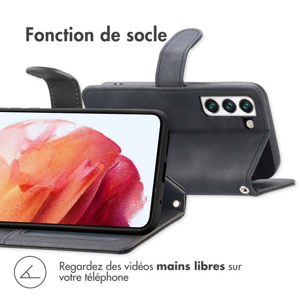 imoshion Etui de télephone portefeuille avec cordon Samsung Galaxy S21 FE - Noir