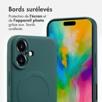 imoshion Coque Couleur avec MagSafe Apple iPhone 16 - Vert foncé