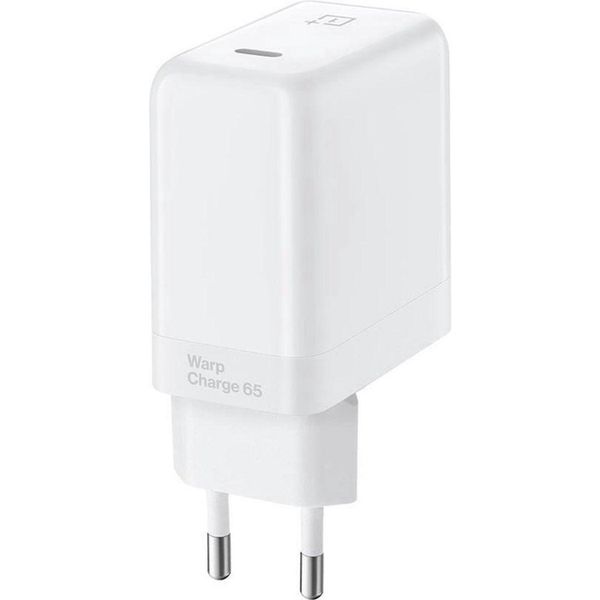 OnePlus Warp Charge USB-C Power Adaptor - 65W - Blanc