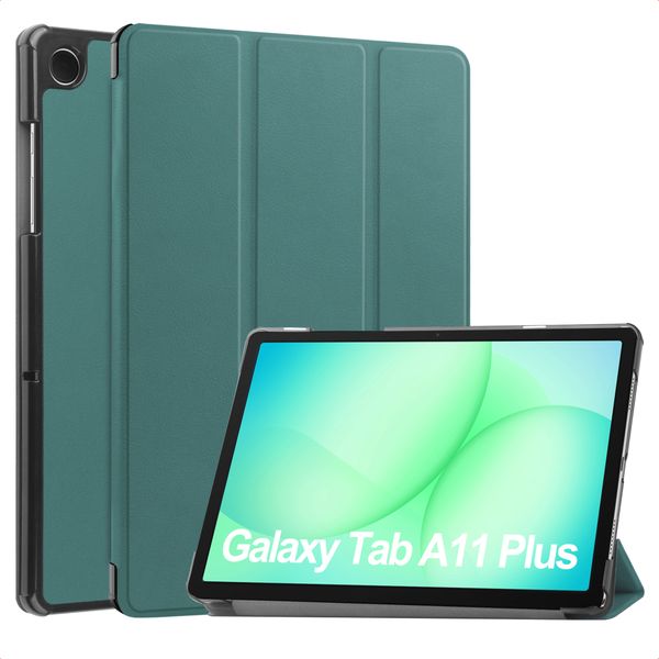 imoshion Coque tablette Trifold Samsung Galaxy Tab A11 Plus - Vert foncé