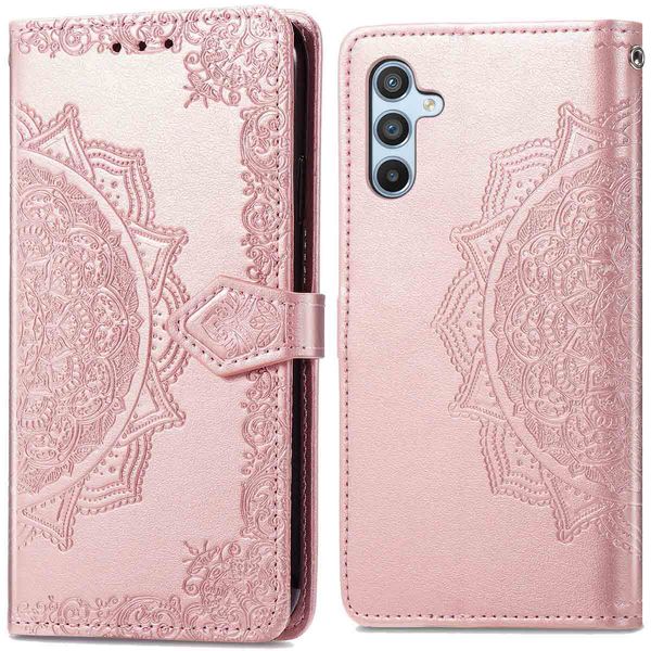 imoshion Etui de téléphone portefeuille Mandala Samsung Galaxy A54 (5G) - Rose Dorée