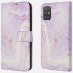 imoshion ﻿Étui de téléphone portefeuille Design Samsung Galaxy A51 - Purple Marble