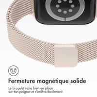 imoshion Bracelet milanais fin Apple Watch Series 1 à 9 / SE (38/40/41 mm) | Series 10 (42 mm) - Starlight