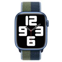 Apple Sport Loop Band Apple Watch Series 1 á 10 / SE / Ultra (2) (44/45/46/49 mm) - Abyss Blue/Moss Green