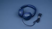 imoshion Casque filaires pour enfants - Câble AUX - Limiteur de décibels - Denim Blue