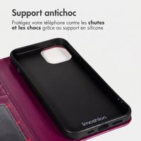 imoshion Étui de télephone portefeuille Design Apple iPhone 13 - Crush Check Coral Dust