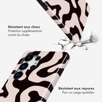 Selencia Coque arrière Vivid Samsung Galaxy S25 Ultra - Art Wave Black