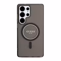 Guess Coque MagSafe IML Glitter Gradient Samsung Galaxy S25 Ultra - Noir