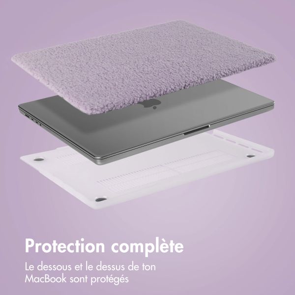 imoshion Teddy Hard Cover MacBook Air 15 pouces (2023 / 2024 M3 chip / 2025 M4 chip) - A2941 / A3114 / A3241 - Lavender Lilac