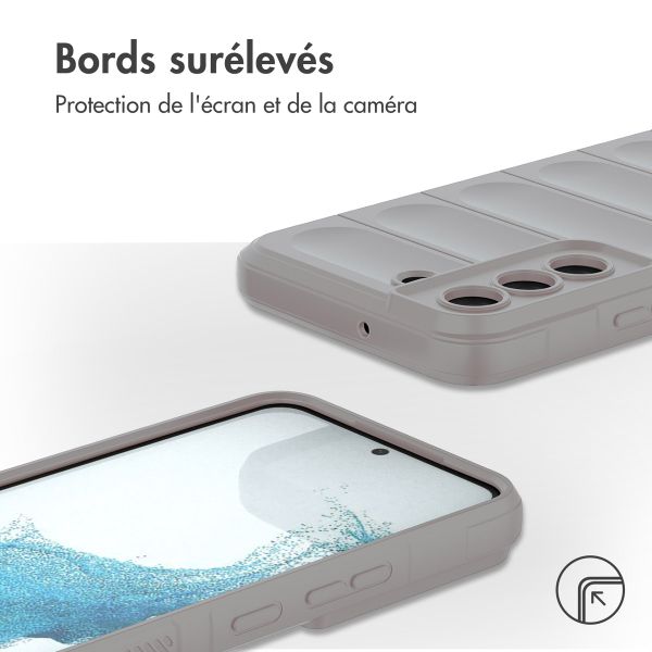 imoshion Coque arrière EasyGrip Samsung Galaxy S22 - Gris