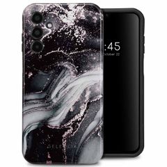 Selencia Coque arrière Vivid Tough Samsung Galaxy A15 (5G/4G) - Chic Marble Black