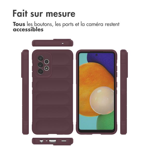 imoshion Coque arrière EasyGrip Samsung Galaxy A52(s) (5G/4G) - Aubergine