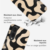 Selencia Coque arrière Vivid Samsung Galaxy S25 Edge - Art Wave Black