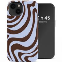 Selencia Coque arrière Vivid Apple iPhone 14 - Dream Swirl Chocolate