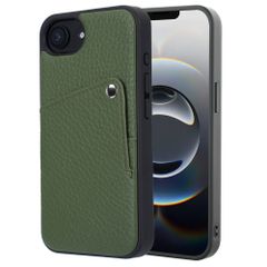 Selencia Coque Riva avec porte-cartes Apple iPhone 16e - Sage Green