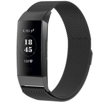 imoshion Bracelet magnétique milanais Fitbit Charge 3 / 4 - Taille S - Noir