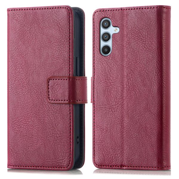 imoshion Étui de téléphone portefeuille Luxe Samsung Galaxy A34 (5G) - Bordeaux