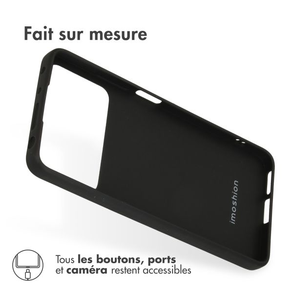 imoshion Coque Couleur Xiaomi Poco X4 Pro 5G - Noir