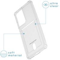 imoshion Coque silicone avec support de passe Samsung Galaxy S21 Ultra - Transparent
