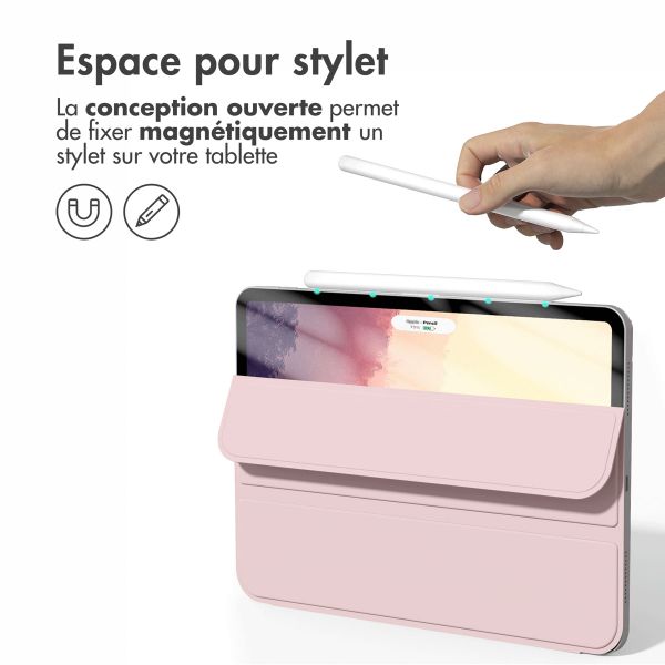 imoshion Magnetic etui de téléphone portefeuille Apple iPad 11 (2025) 11 pouces A16 / iPad 10 (2022) 10.9 pouces - Rose
