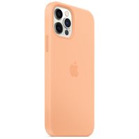 Apple Coque en silicone MagSafe Apple iPhone 12 (Pro) - Cantaloupe
