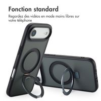 Accezz Coque Ring Stand avec MagSafe Apple iPhone Air - Noir