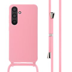 imoshion Coque en silicone avec cordon Samsung Galaxy S24 - Rose