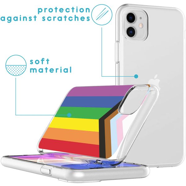 imoshion Coque Design iPhone 11 - Rainbow flag