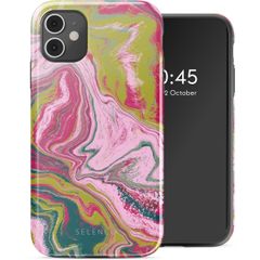 Selencia Coque arrière Vivid iPhone 11 - Marble Pink