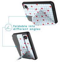 imoshion Étui de liseuse portefeuille design Pliable Kobo Clara Colour / BW - Cherry Check