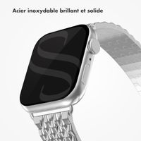 Selencia Bracelet dragon en acier Apple Watch Series 1 t/m 9 / SE (38/40/41 mm) | Series 10 / 11 (42 mm) - Argent