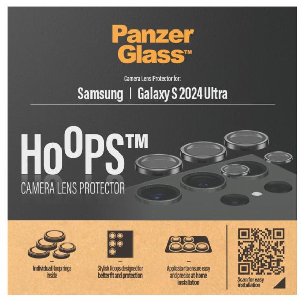 PanzerGlass Protection Caméra Hoops Optic Rings Samsung Galaxy S24 Ultra - Black
