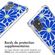 imoshion Coque Design avec cordon Samsung Galaxy A71 - Cobalt Blue Flowers Connect