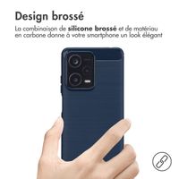 imoshion Coque Brushed Xiaomi Redmi Note 12 Pro Plus - Bleu foncé