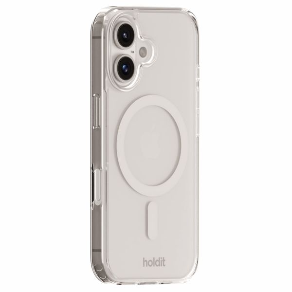 Holdit Coque MagSafe Apple iPhone 16 - Transparent / White