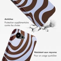 Selencia Coque arrière Vivid avec MagSafe Apple iPhone 17e / 16e - Dream Swirl Chocolate