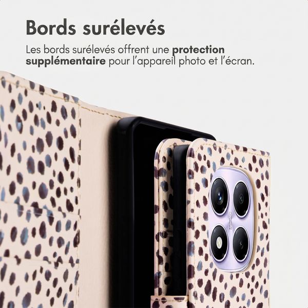 imoshion Étui de télephone portefeuille Design Xiaomi Redmi Note 14 Pro (4G) - Black And White Dots
