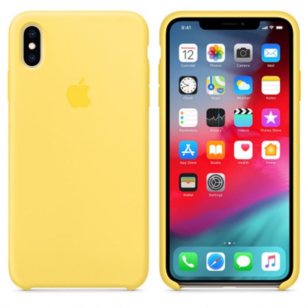 Apple Coque en silicone Apple iPhone Xs Max - Canary Yellow