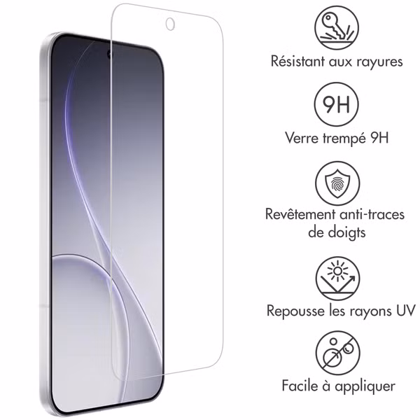 Accezz Protection d'écran en verre trempé Oppo Reno 15 Pro
