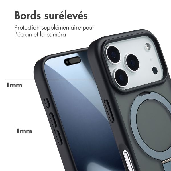Accezz Coque Ring Stand avec MagSafe Apple iPhone 17 Pro - Noir