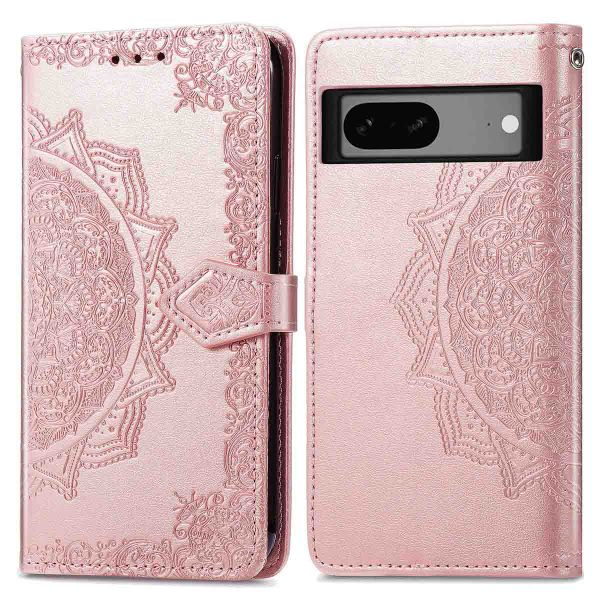 imoshion Etui de téléphone portefeuille Mandala Google Pixel 7a - Rose Dorée