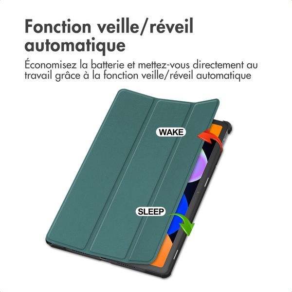 imoshion Coque tablette Trifold Lenovo Idea Tab - Vert foncé