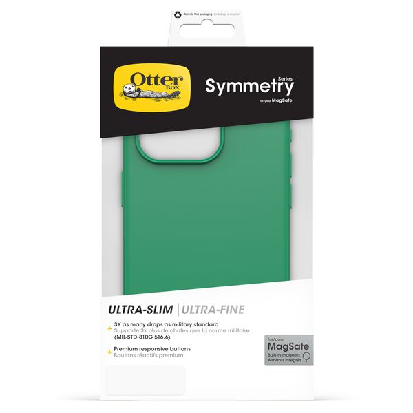 OtterBox Coque Symmetry MagSafe iPhone 15 Pro - Green Juice