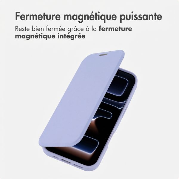 imoshion Bookcase transparente avec MagSafe Apple iPhone 17 Pro - Lilas