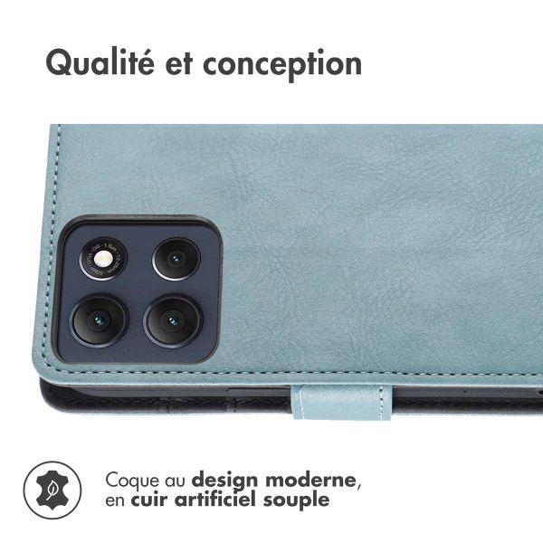 imoshion Étui de télephone portefeuille Motorola Moto G86 - Bleu clair
