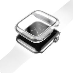 Uniq Garde Coque Hybride Apple Watch avec protection d'écran Apple Watch 4-6 / SE - 44 mm - Dove (Clear)