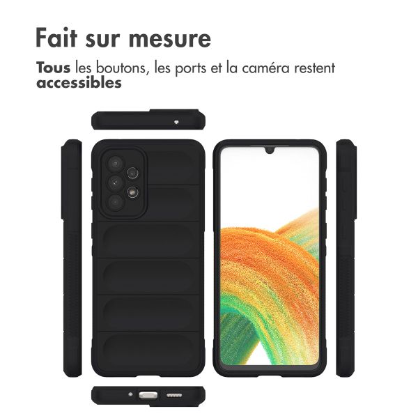 imoshion Coque arrière EasyGrip Samsung Galaxy A33 - Noir