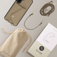 Selencia Coque de télephone Sera avec cordon et porte-cartes enveloppe Samsung Galaxy A17 (5G) - Taupe